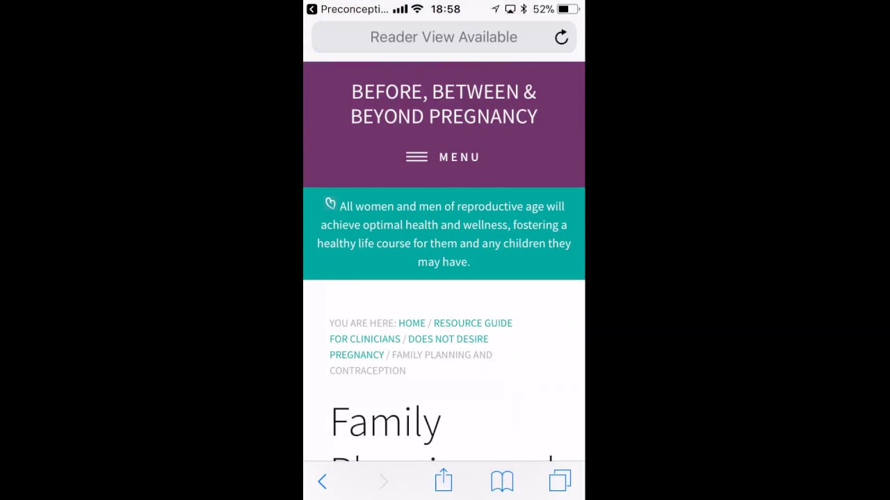 Preconception Care Quic