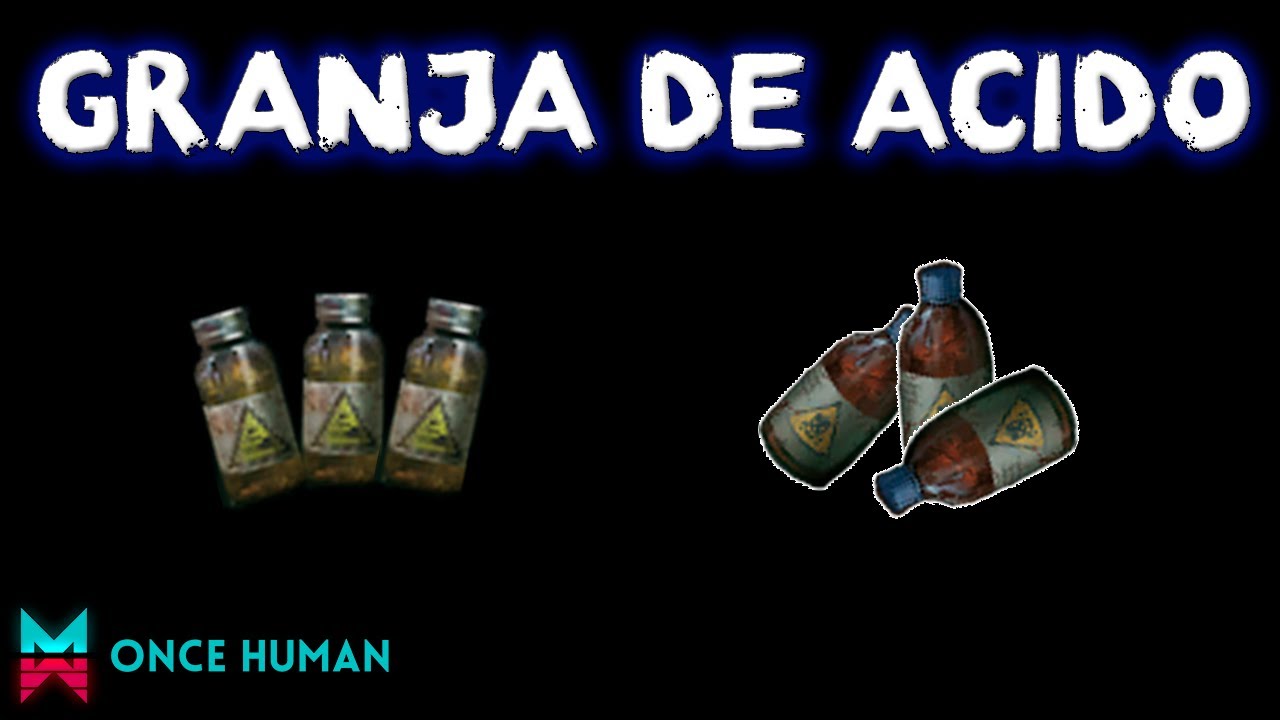 Como craftear tu propio Acido, Paso a paso Once human