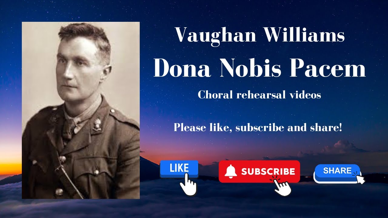 Vaughan Williams Dona Nobis Pacem #4 - 4 staves - soprano 1