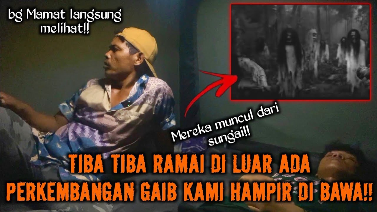 CAMPING HOROR TERNYATA ADA PERKAMPUNGAN GHAIB DI SUNGAI INI TIBA TIBA RAMAI KAMI HAMPIR TERBAWA!!