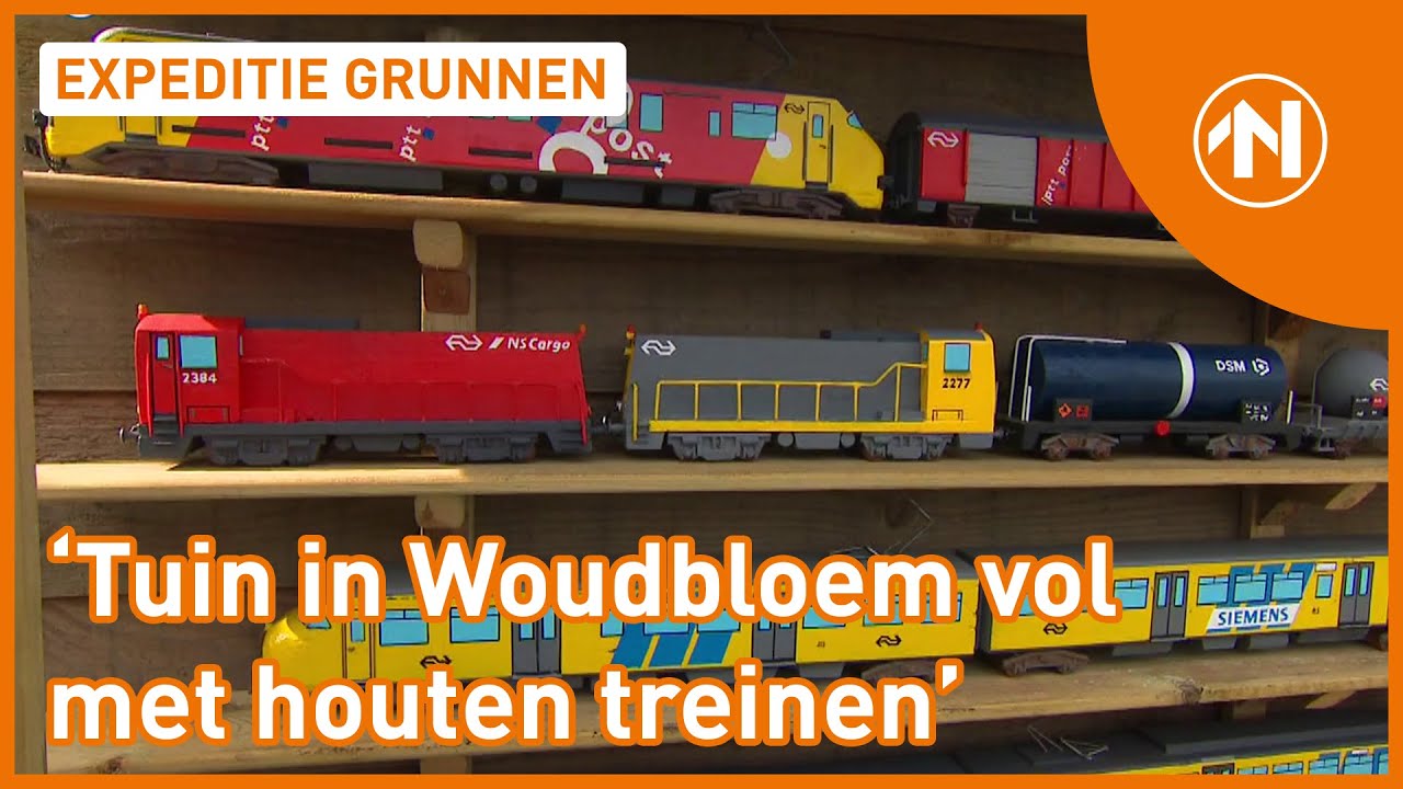 Houten treinen in Woudbloem | RTV Noord