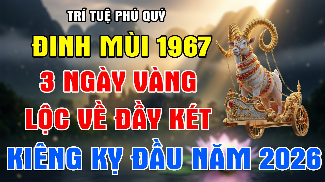 Đinh Mùi 1967: 3 Ngày VÀNG MUA MUỐI Tháng Giêng, CẢ NĂM HƯỞNG LỘC KHÔNG NGUYÊN!