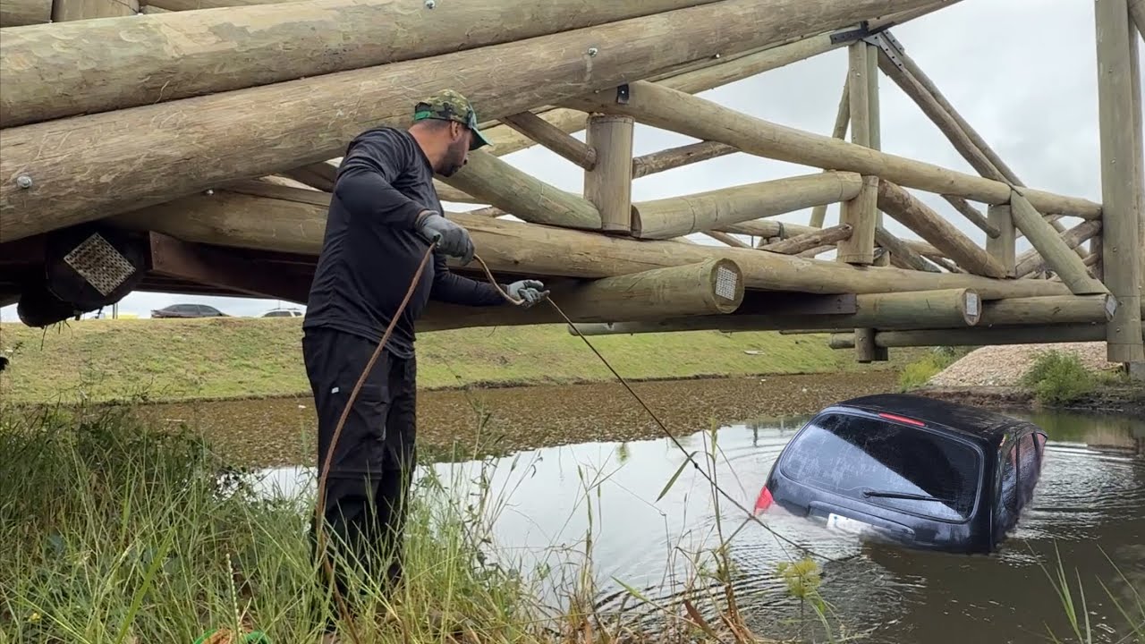 Inacreditável fizemos pesca magnética na ponte de descartes veja oque foi resgatado com ima