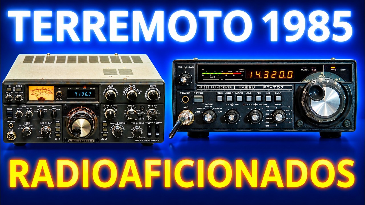 🔥Terremoto 1985 México Radioaficionados📡