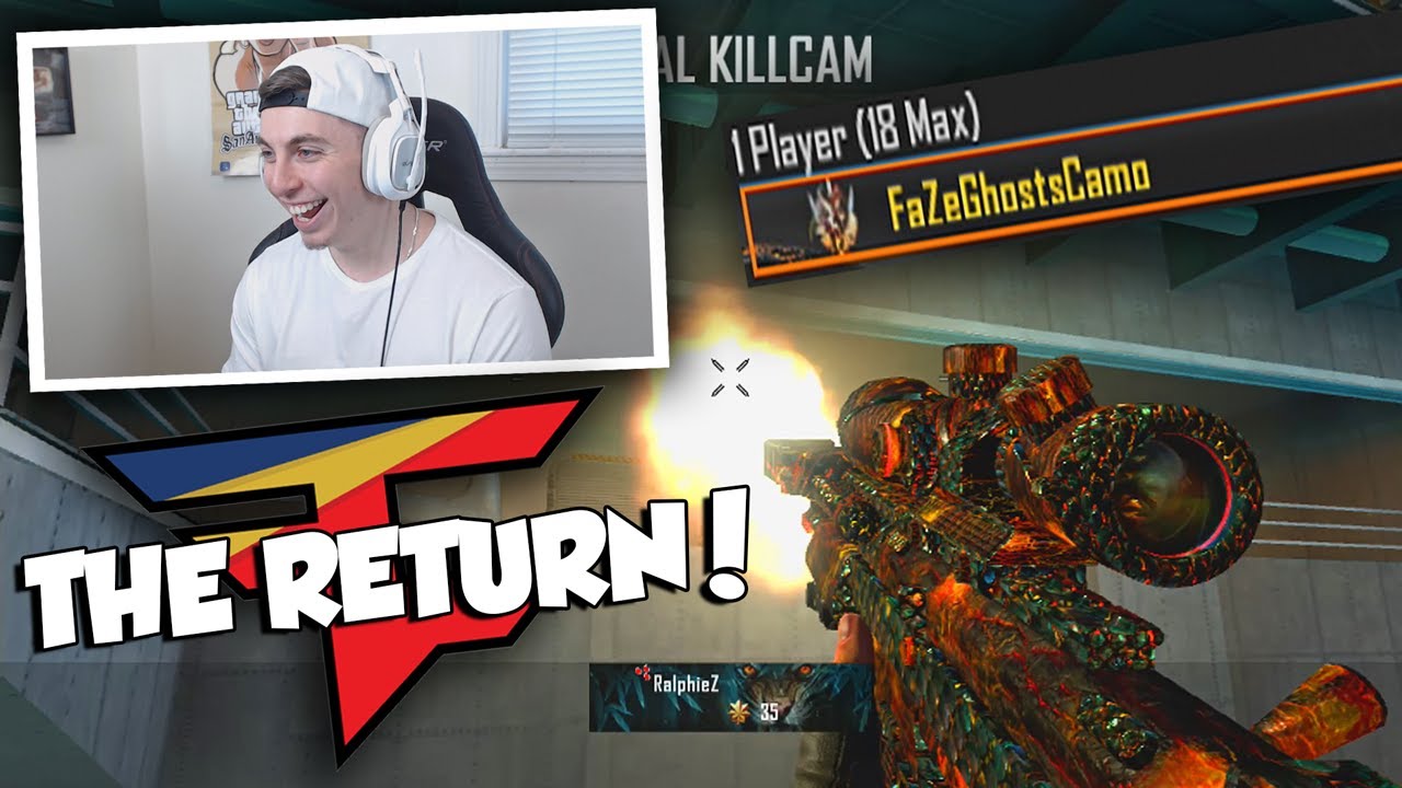 THE RETURN OF FAZEGHOSTSCAMO! (BO2 Trickshotting)