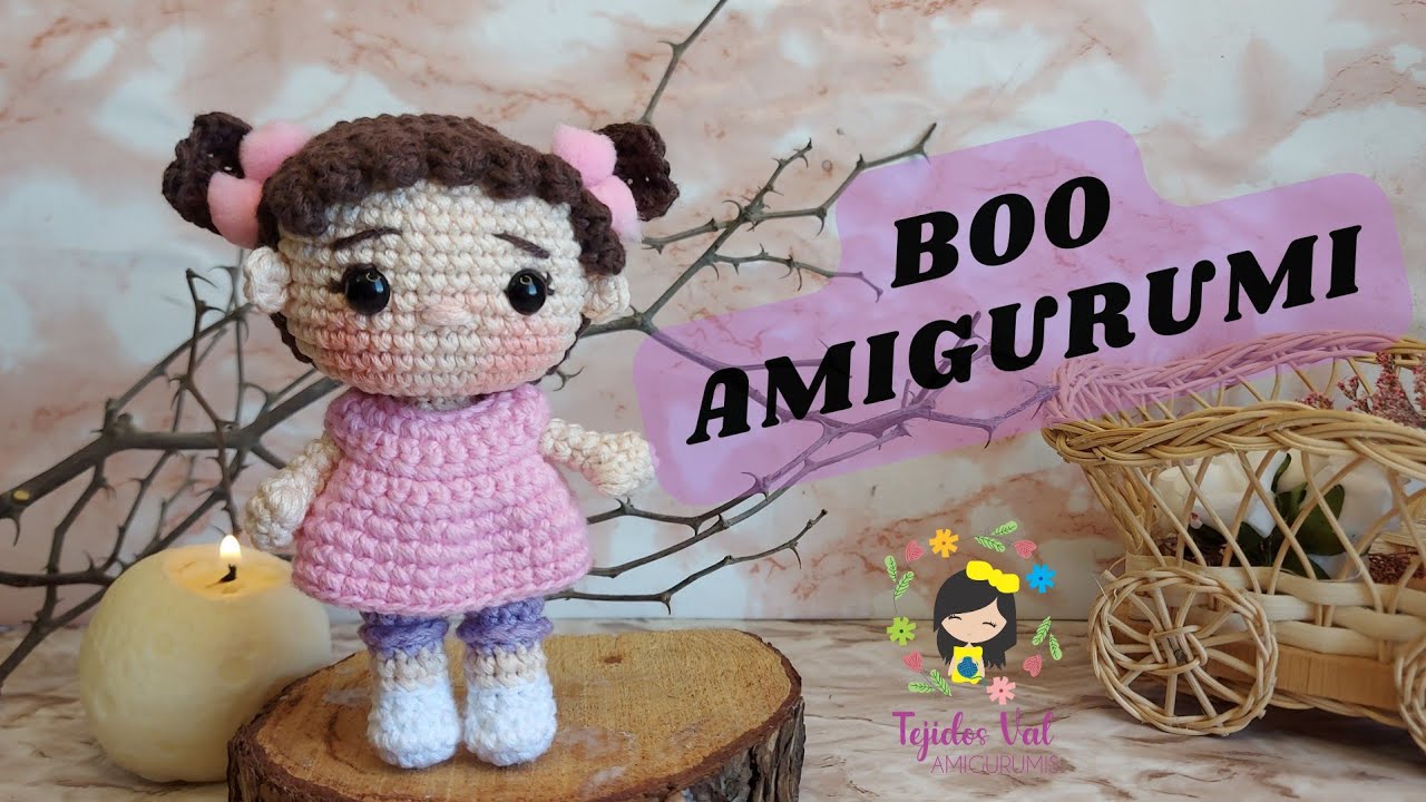 Boo Amigurumi// Monsters inc// Muñeca tejida// Tejidos Val