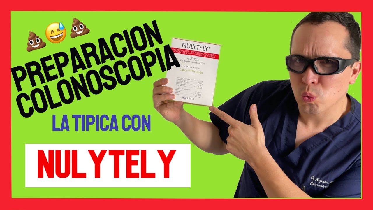 Preparación para colonoscopia con Nulytely. (Un día antes) La típica preparación.