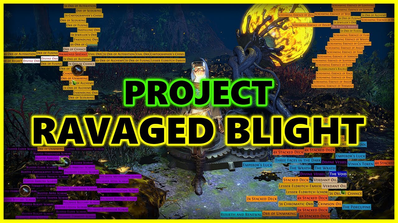 [PoE] 100 Blight-ravaged maps - Uber Loot Explosions! - Stream Highlights #730