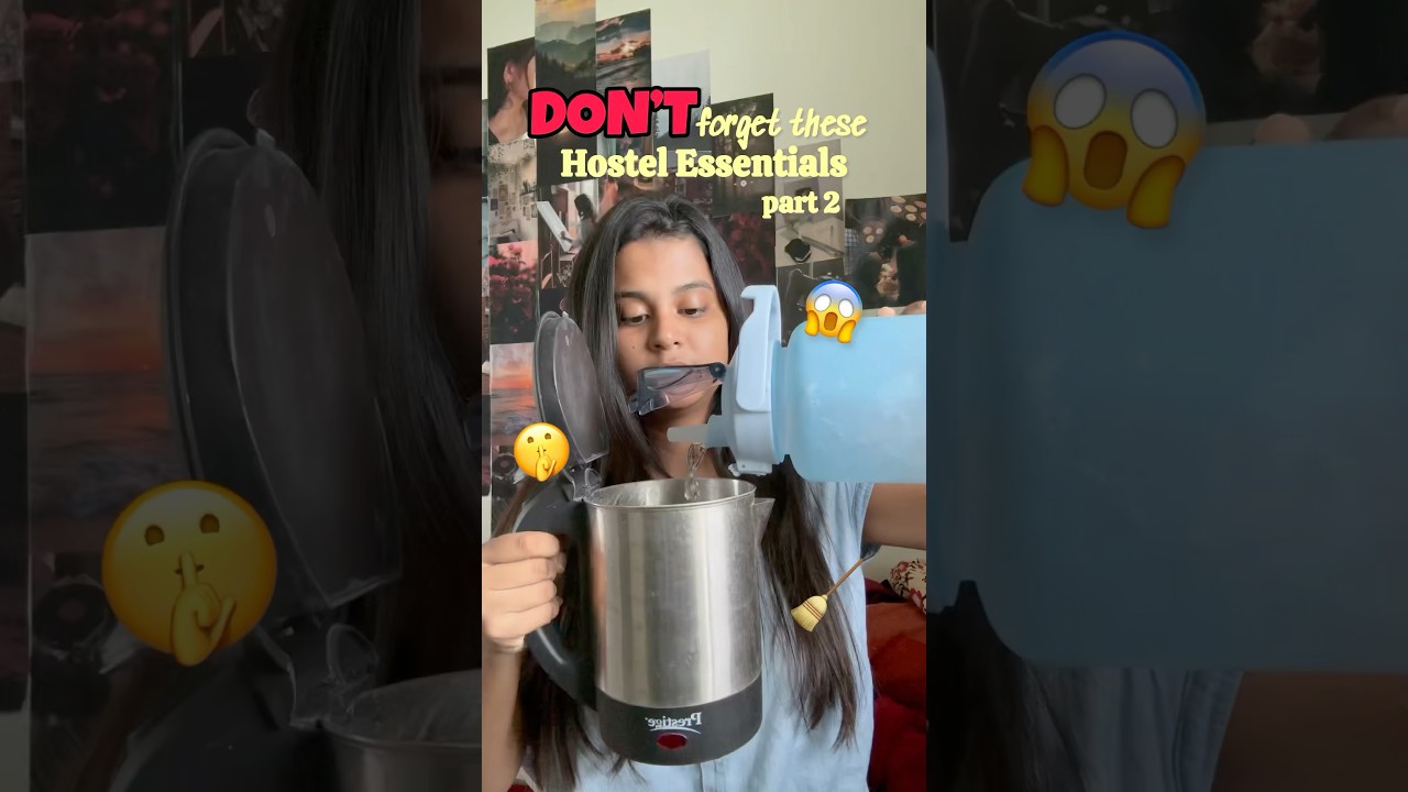 Hostel Essentials Part 2🏠! DON&rsquo;T forget these😤! #hostellife #collegelife #viral #aiims #survival