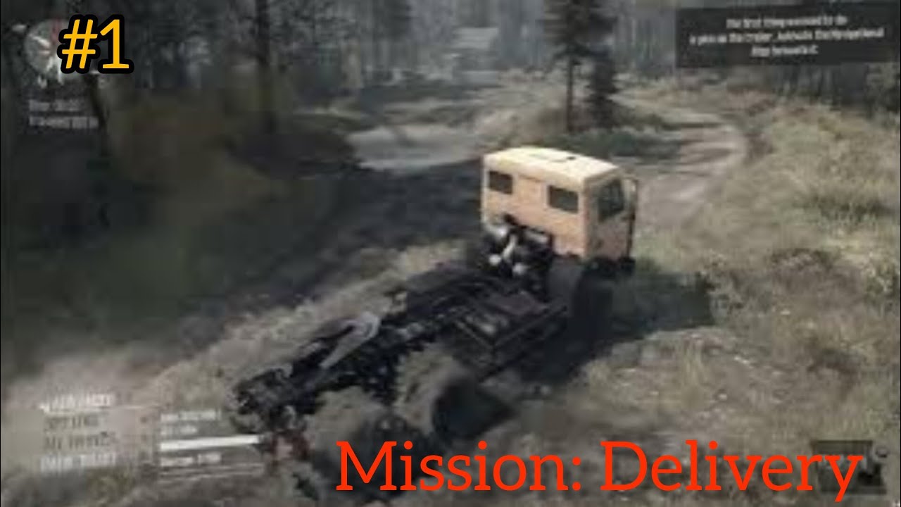 Mudrunner mission 1st the delivery #needforspeed #mudrunner #rawgameplay 
