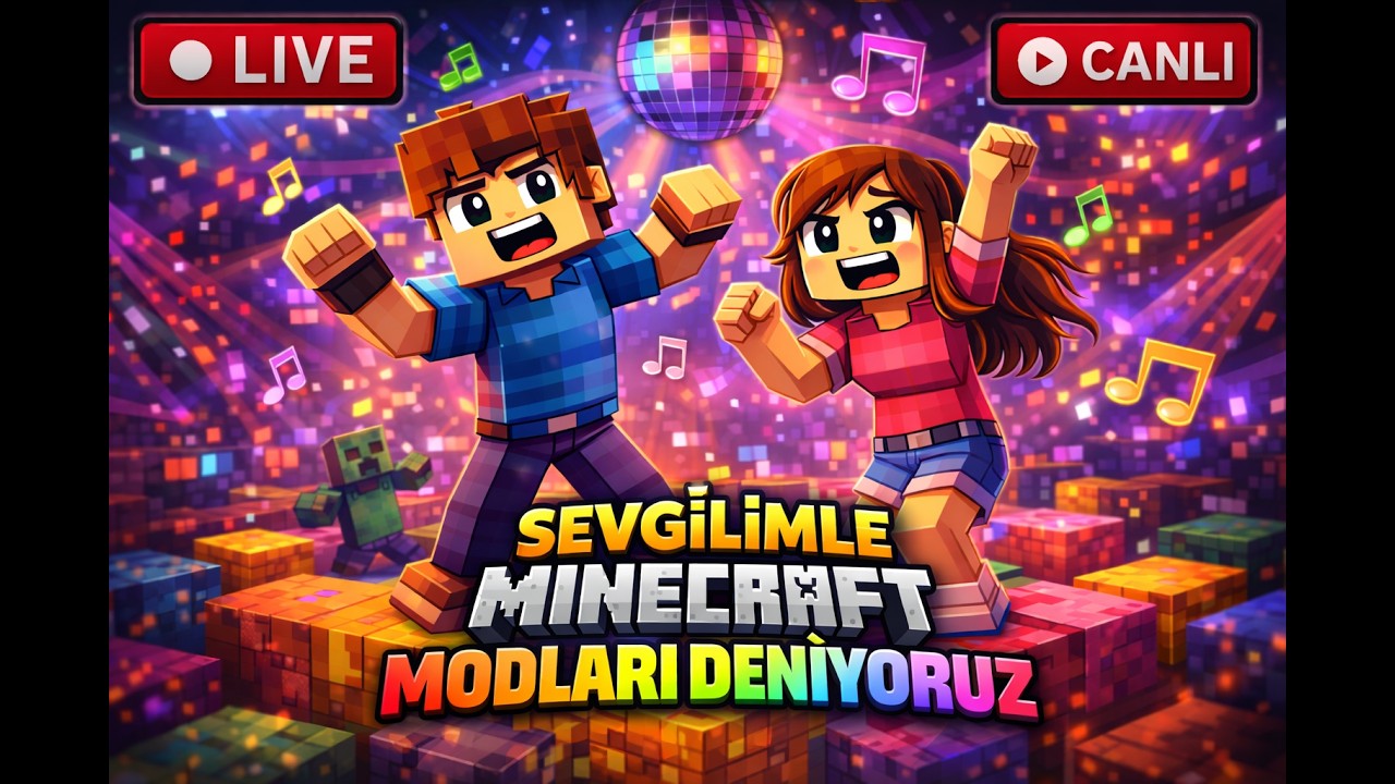 SEVGİLİMLE MİNECRAFT MODLARINI OYNUYORUZ ! BLOCK PARTY BEDWARS SKYBLOCK SAKLAMBAÇ