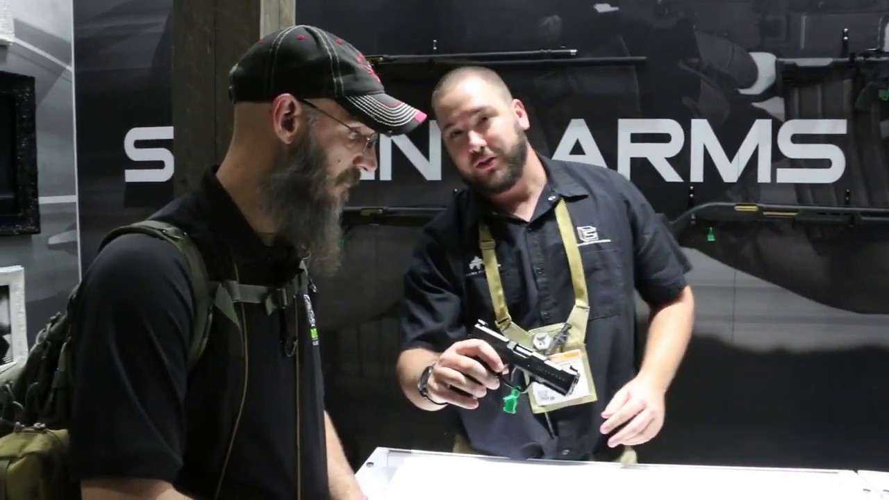 SHOT Show 2020 at the Salient Arms booth with the Archon Type B Pistol