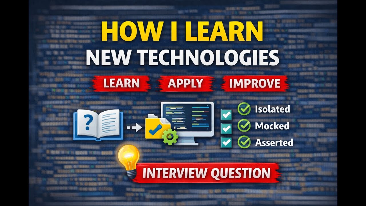 How I Learn New Technologies as a Backend Developer |  Interview Answer with Real Example