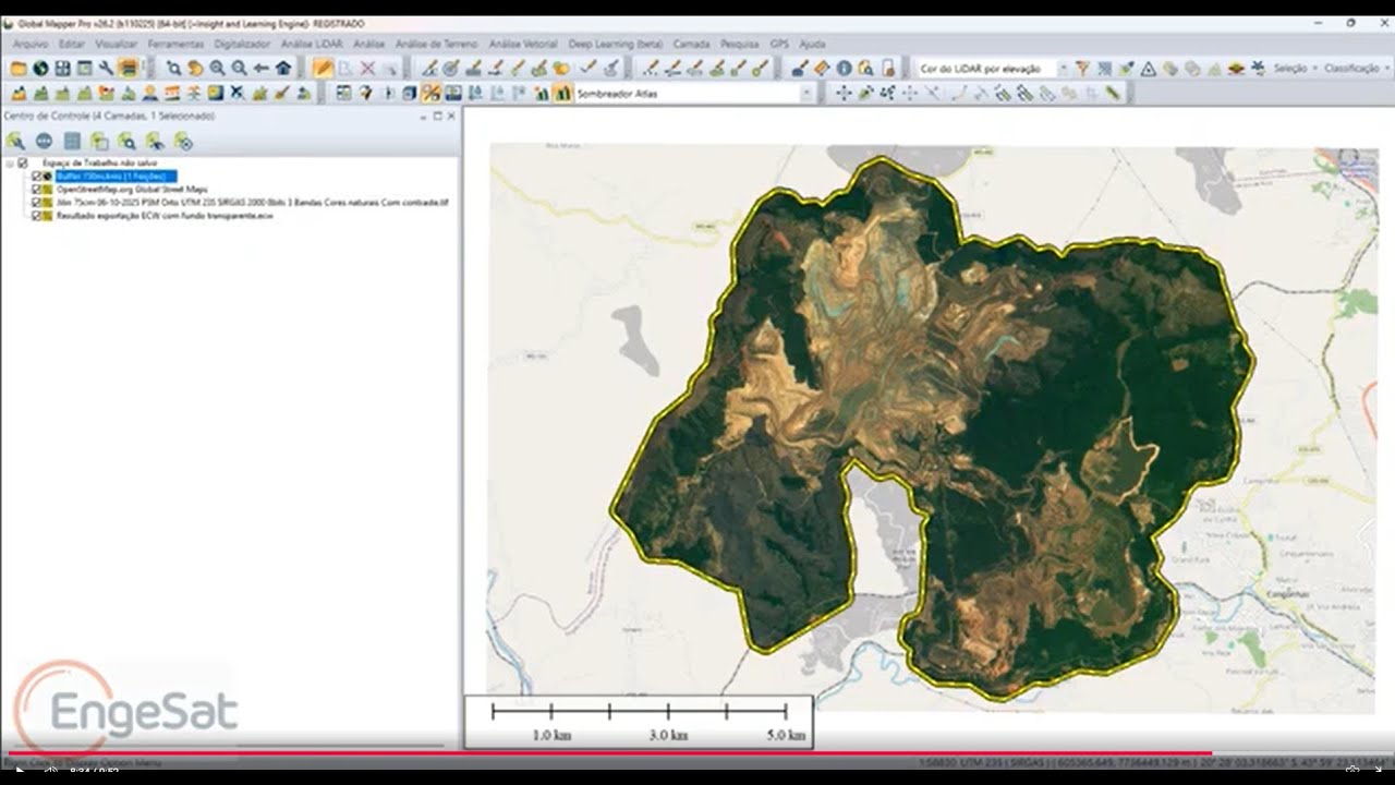 Global Mapper 26 2 Gerando arquivo imagem compactado ECW com nodata transparente