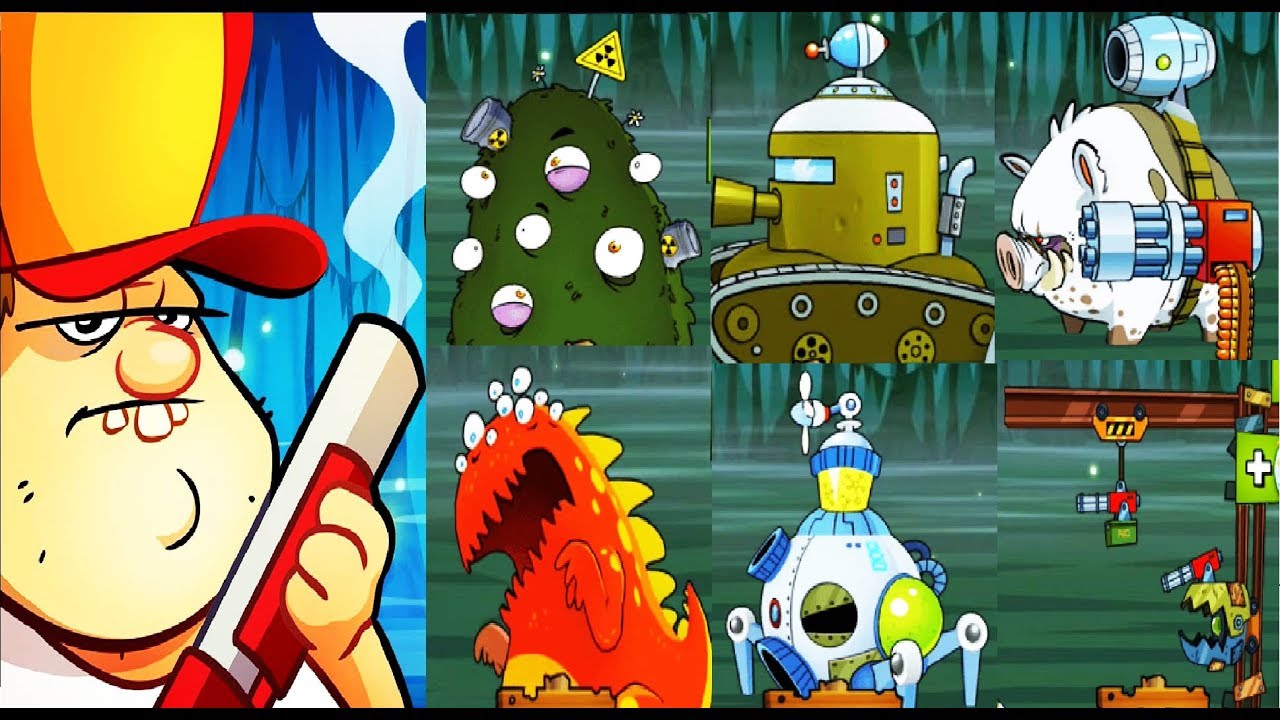 ВСЕ БОССЫ игры Swamp Attack  НОВОЕ ОБНОВЛЕНИЕ Игра на андроид для детей Свемп Аттак 