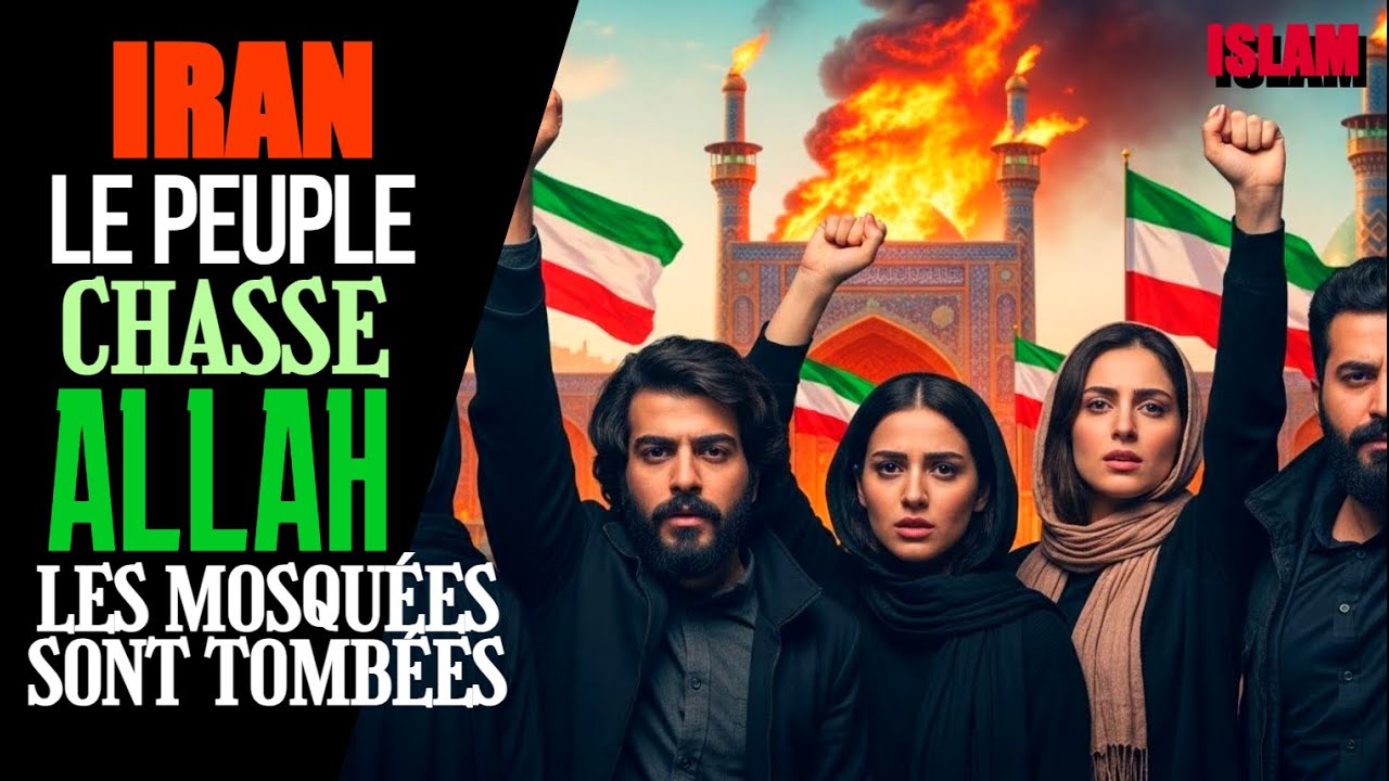 IRAN : Le Peuple CHASSE ALL4H ! Les mosquées sont TOMBÉES