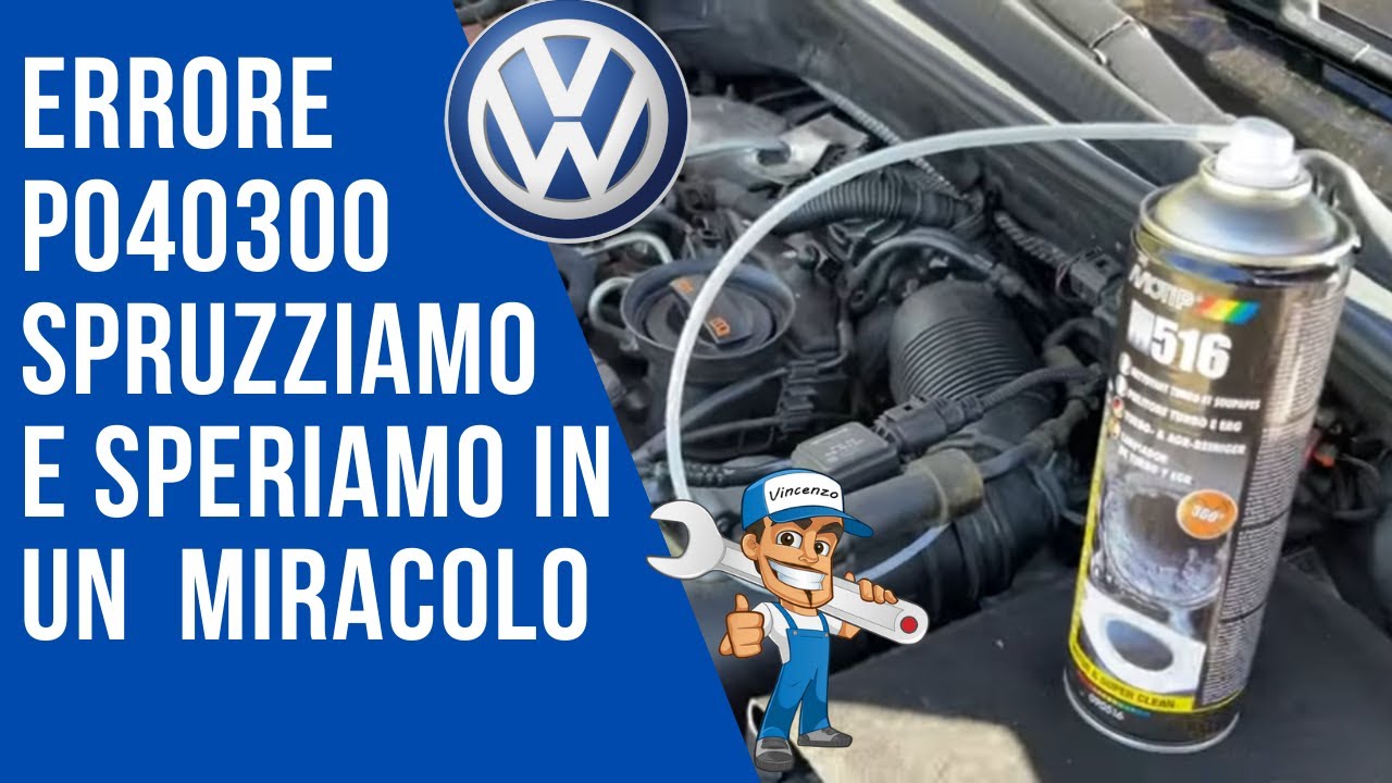 VW Golf pulizia EGR con la bomboletta