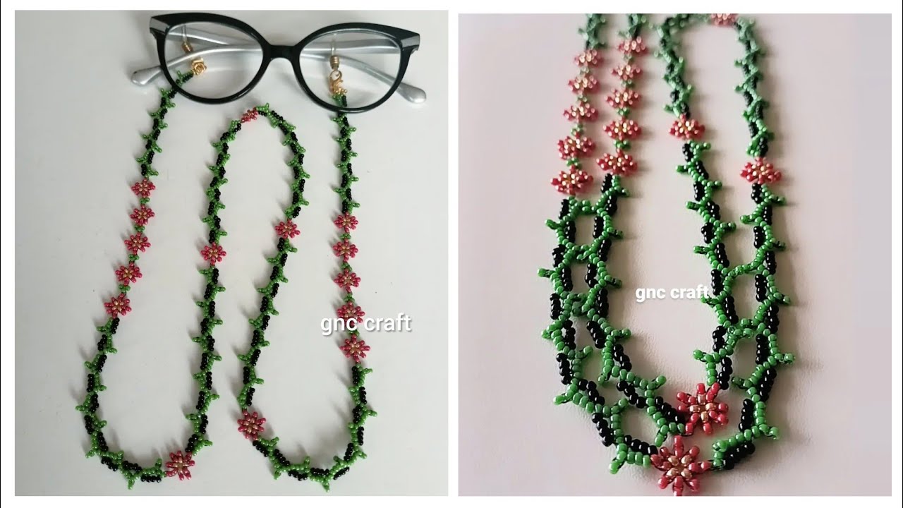 ÇİÇEKLİ GÖZLÜK İPİ FLORAL GLASSES THREAD