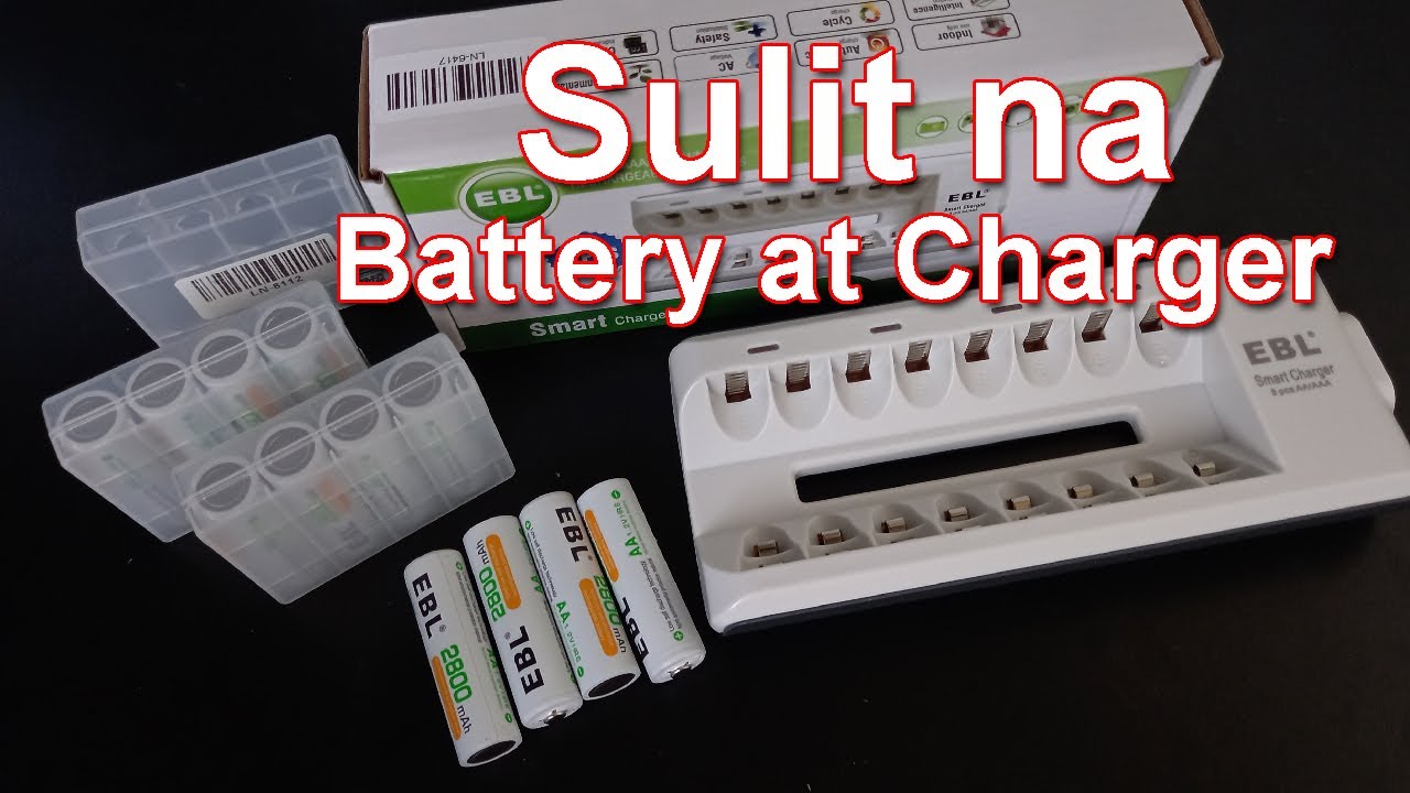 EBL Smart Battery Charger and Rechargeable AA Battery