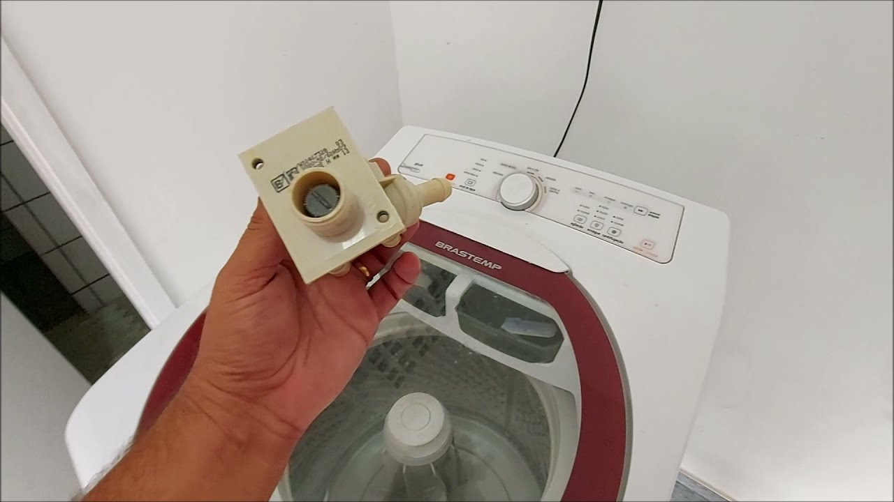 Troca da válvula de água e auto teste da lavadora Brastemp Ative 11KG
