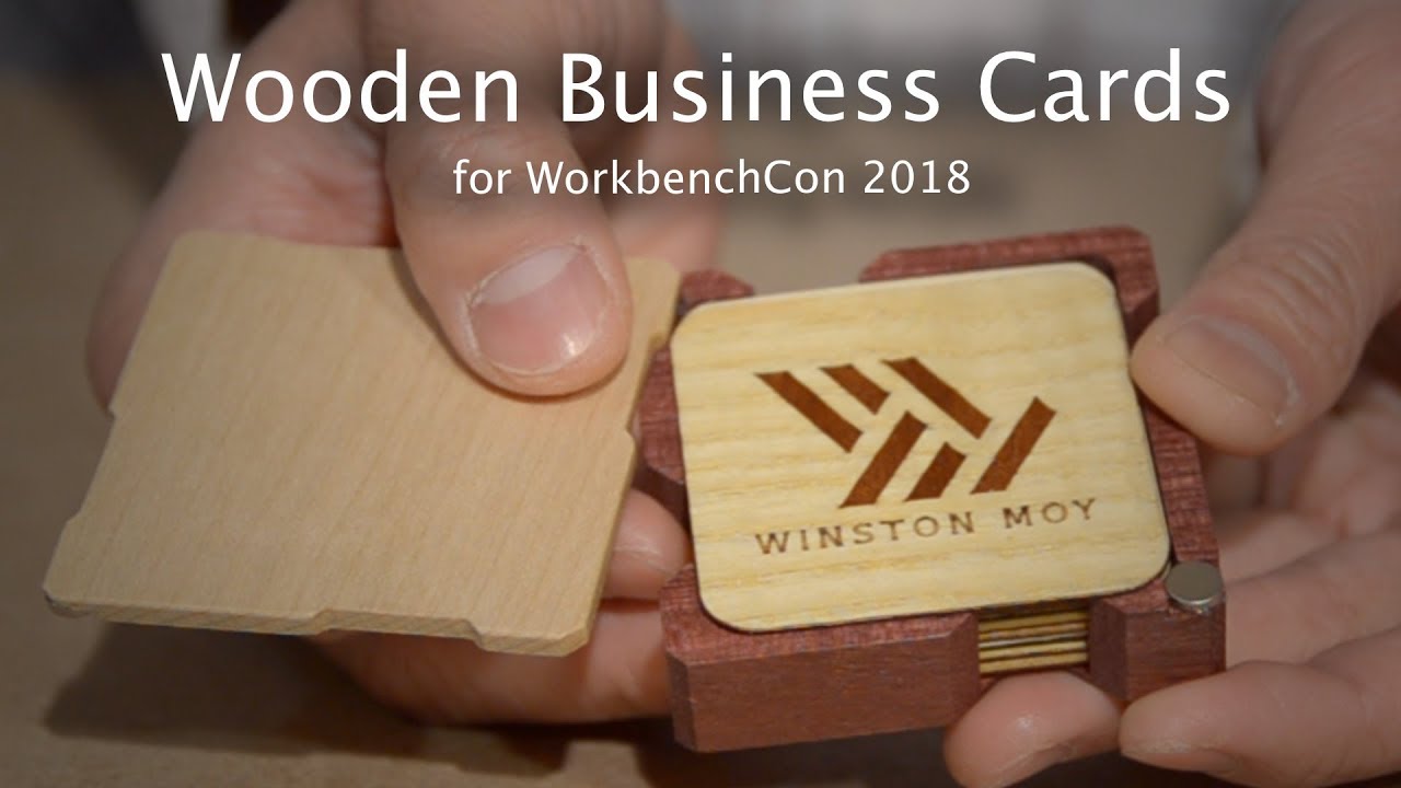 Making Business Cards for WorkbenchCon - Project #113 [CNC & Laser]