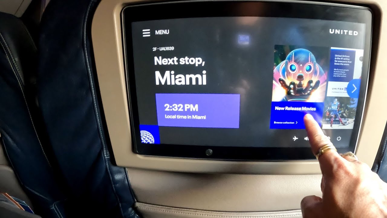 United Airlines Flight [First Class]. Newark (EWR)- Miami (MIA). Boeing 737 January 2025