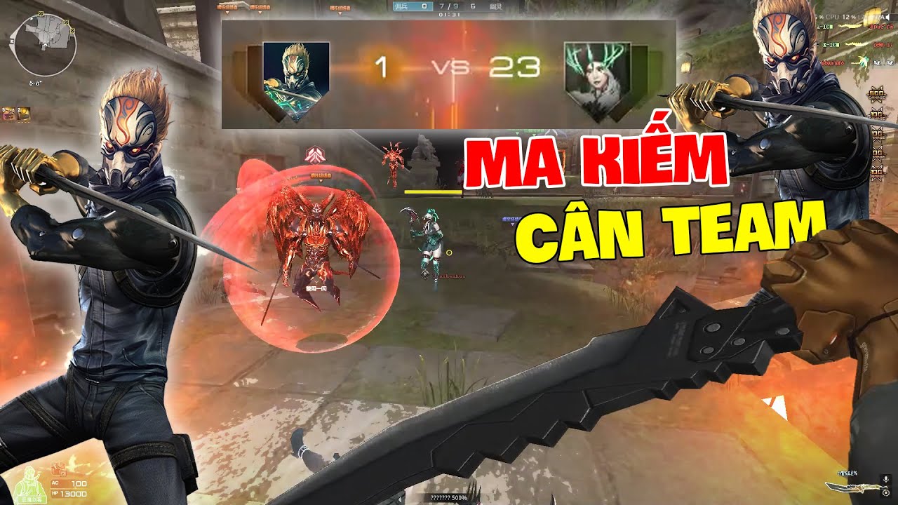 Kỵ Sĩ Ma Kiếm Hero 1 Vs 23 Cân Team Nano