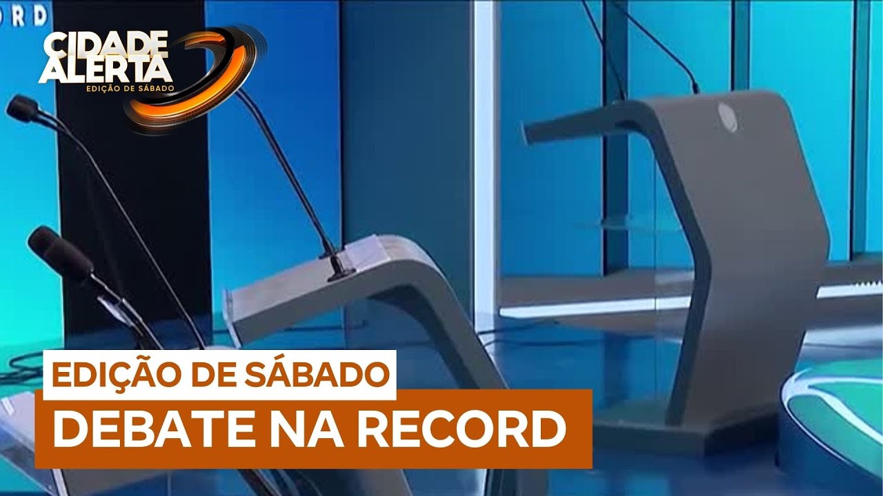 Veja os preparativos para o debate da RECORD entre os candidatos &agrave; Prefeitura de S&atilde;o Paulo