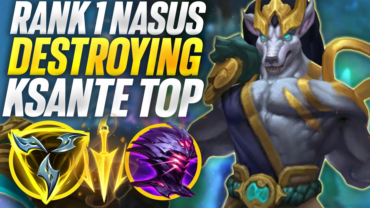 DESTROYING Ksante toplane! Rank 1 Nasus heartsteel nasus arc?! | Carnarius | League of Legends