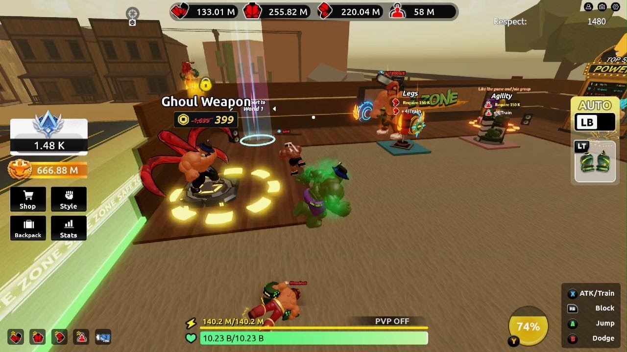 Train to fight roblox 👏