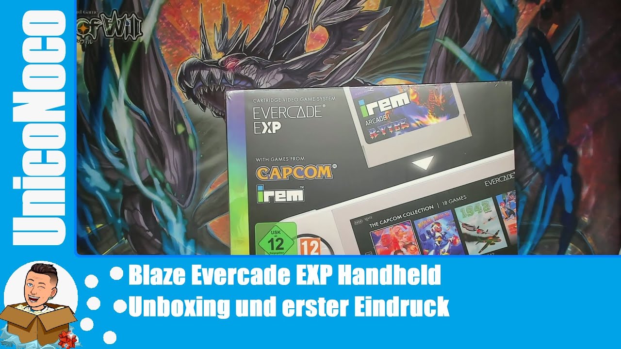Blaze Evercade EXP Handheld Konsole - Unboxing und erster Eindruck (Deutsch I German)