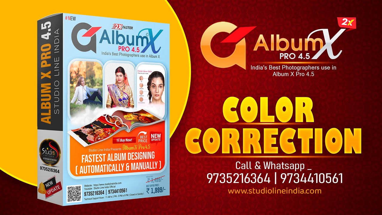 BEST Color Correction Software  | Album X Pro 4.5 | Studio Line India