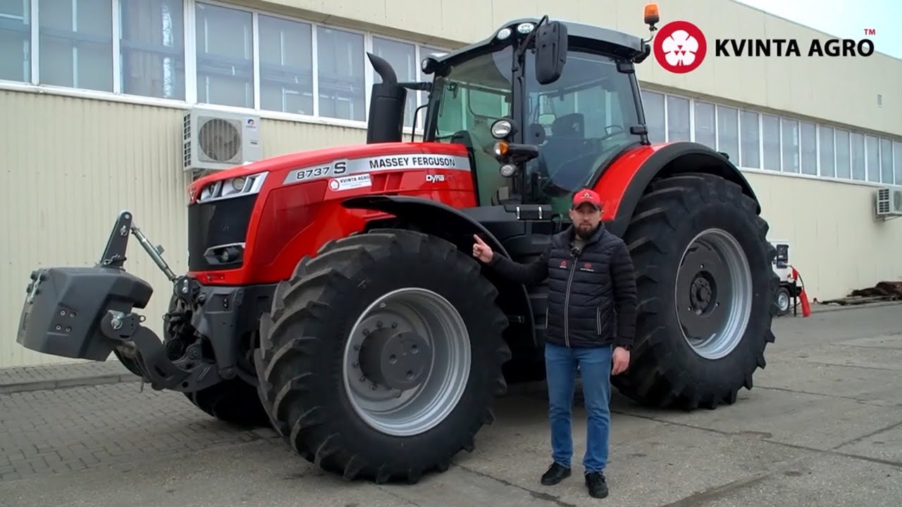 💥Огляд трактора MASSEY FERGUSON 8737s  з безступеневою КПП (Vario) Duna-VT потужністю 340/370к.с.