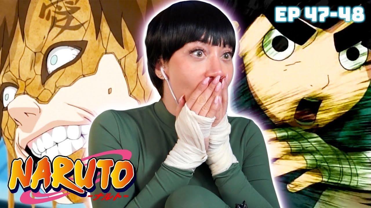ROCK LEE vs GAARA 💥  - NARUTO Episode 47 & 48 REACTION