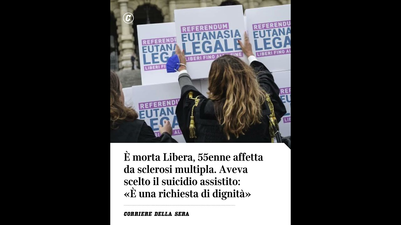 &Egrave; morta Libera, 55enne affetta da sclerosi multipla. Aveva scelto il suicidio assistito #shorts