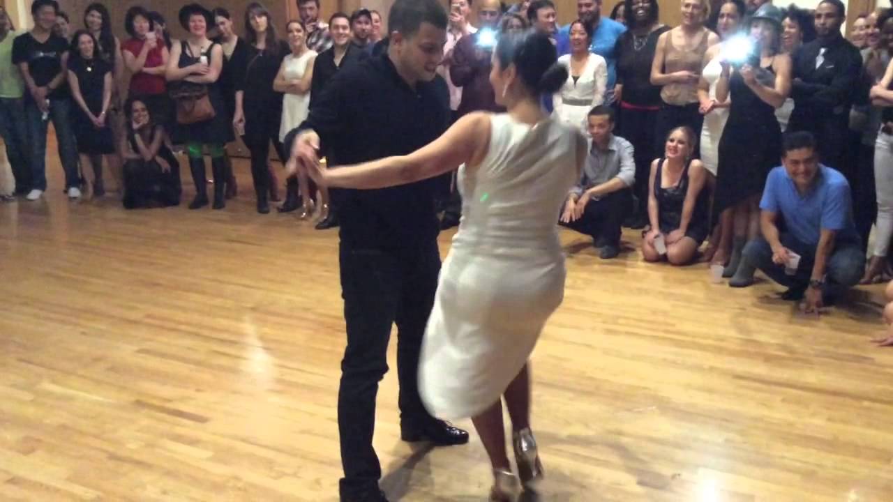 Melanie Torres and Gabriel Perez Sexy Salsa Social Dancing!!