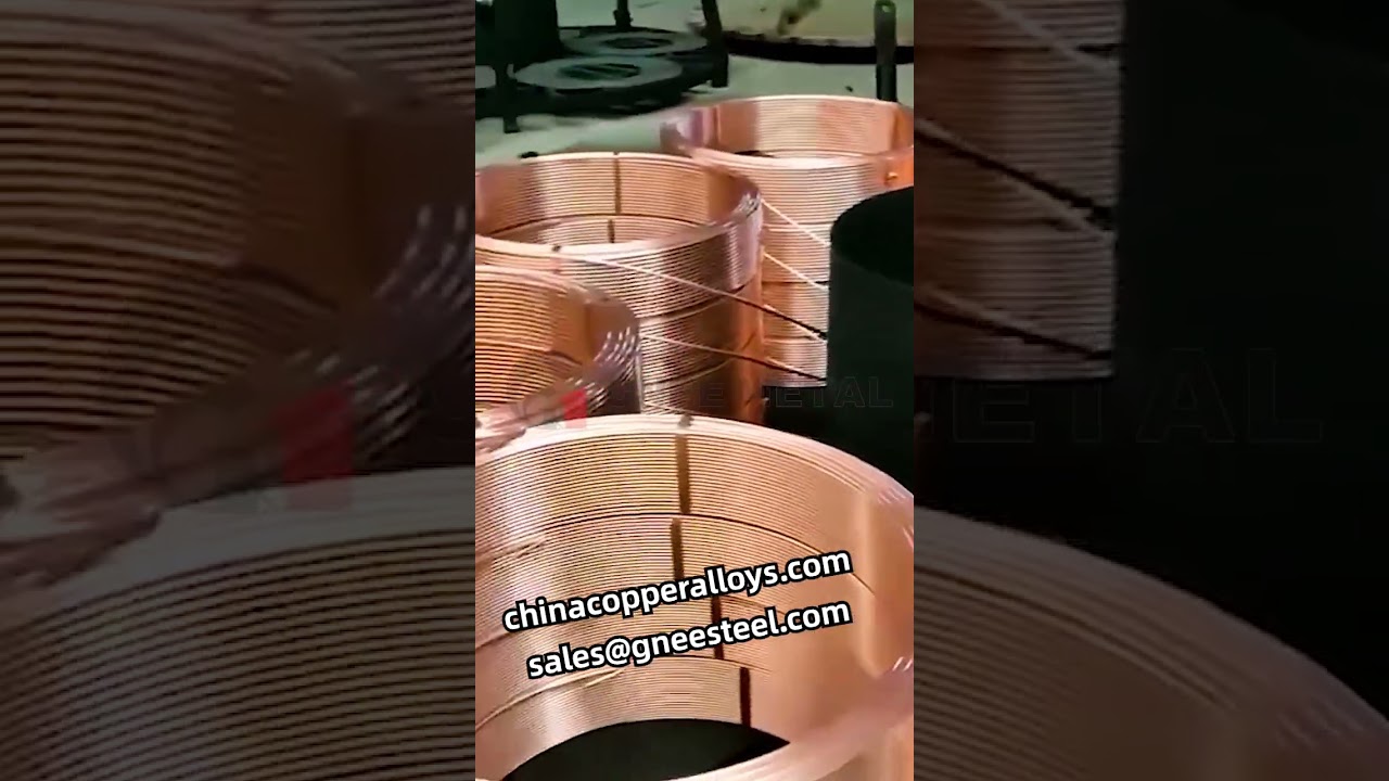 Pure Copper 99.95% Air Conditioners Flexible C10300 Copper Pipe Copper Pancake Coil Tube