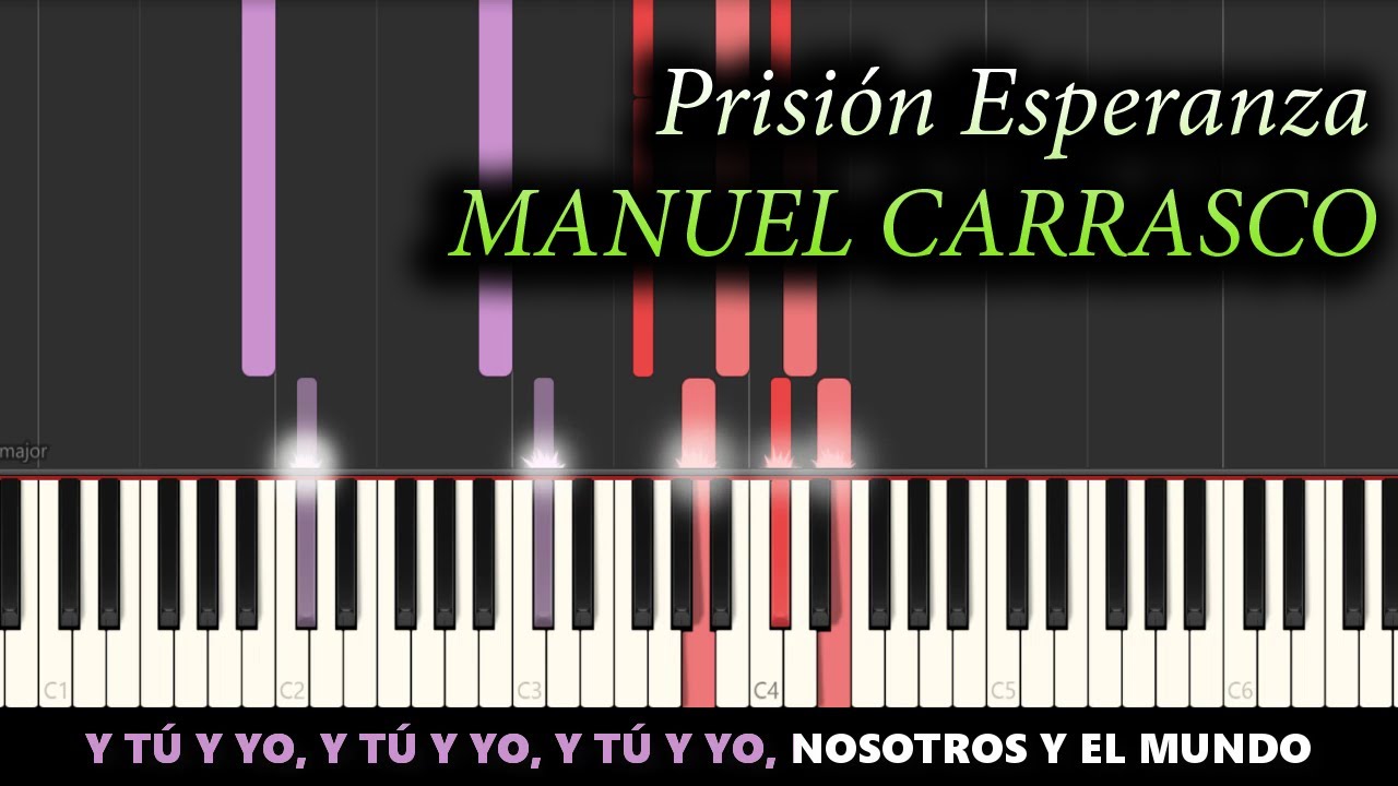 Manuel Carrasco - Prisión Esperanza | Piano Tutorial Acompañamiento Instrumental
