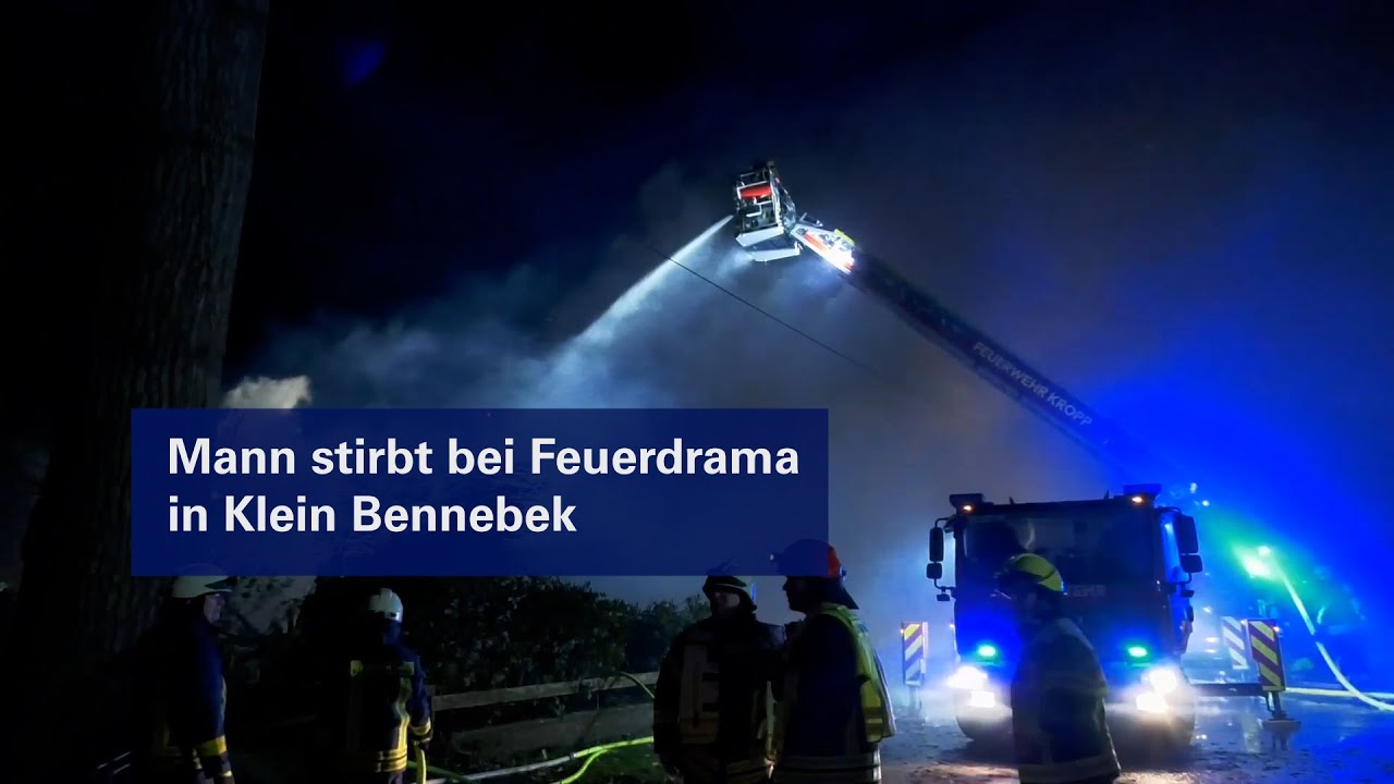 Mann stirbt bei Feuerdrama in Klein Bennebek bei Schleswig
