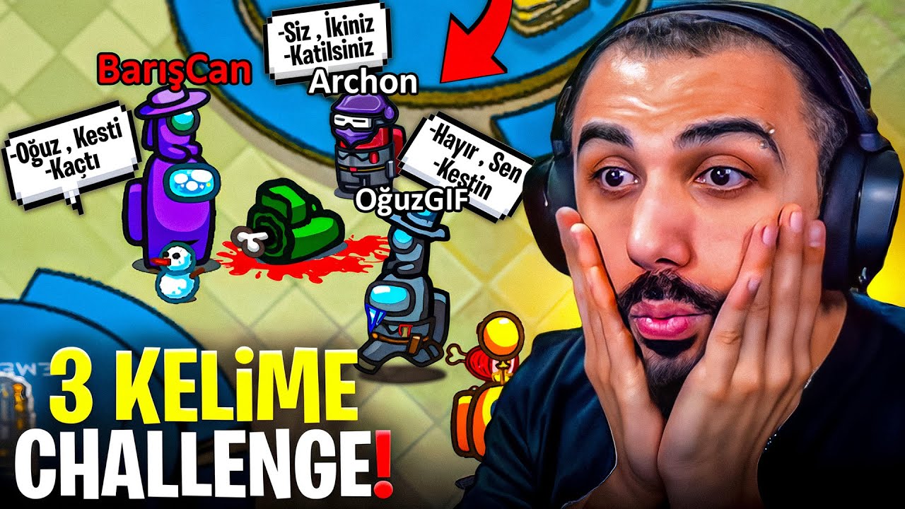 AMONG US 3 KELİME CHALLENGE ama İMPOSTORUM!