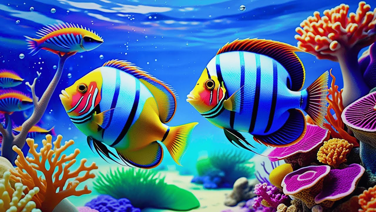 The Best 4K Aquarium 🐠 Dive Into The Mesmerizing Underwater Realm, Sea Jellyfish, Coral Reefs