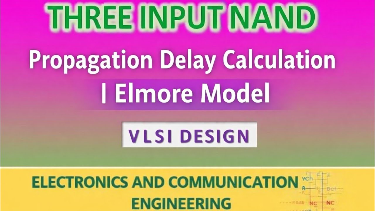 Three INPUT NAND  | Propagation Delay Calculation | Elmore Model