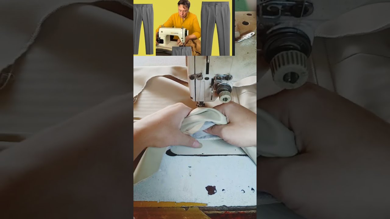 Sew pants.#PantPocketTips #TailorLife #PerfectStitching #SewingVideo #sewing #shorts #gaming #short