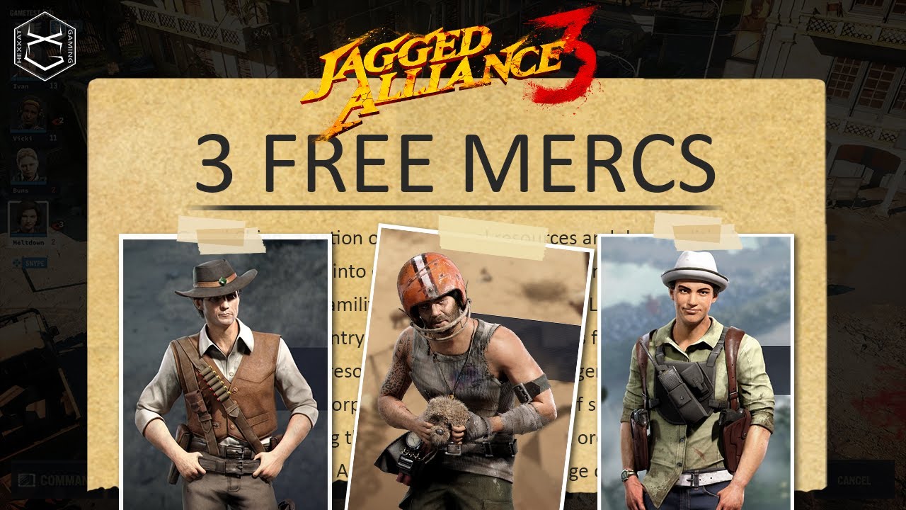 3 бесплатных наемника и как их получить в Jagged Alliance 3