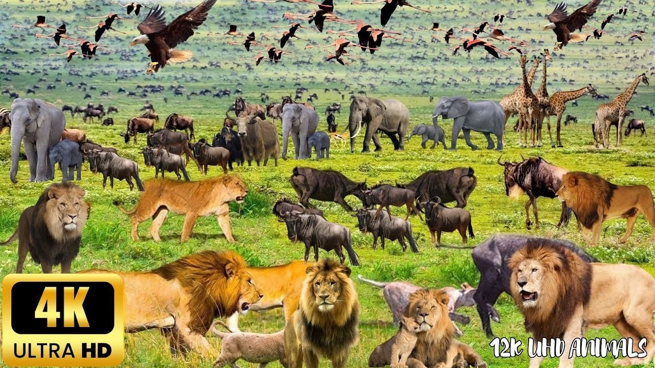 4K African Wildlife  Our Planet  Great Migration from the Serengeti to the Maasai Mara, Kenya