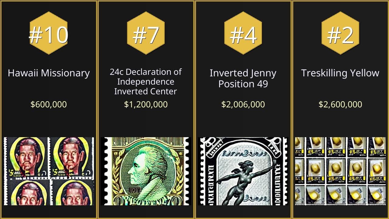 【Top 10】Most valuable stamps by auction price【Searched in 2025】