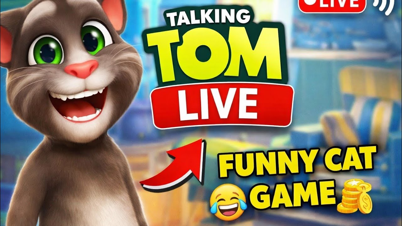 🔴 Talking Tom Live | Super Funny Cat Gameplay 😂 | Road to 1K Subscribers