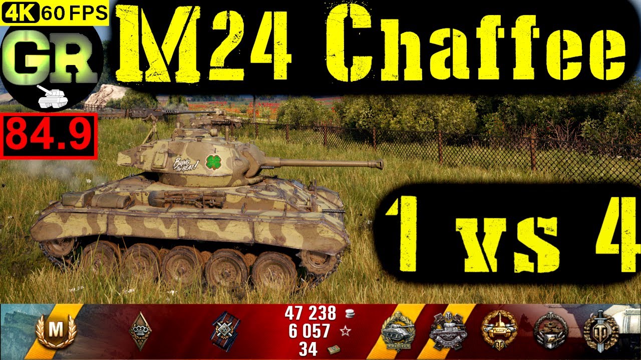 85_World of Tanks M24 Chaffee WoT Replay - 8 Kills 2.4K DMG(Patch 1.5.0)