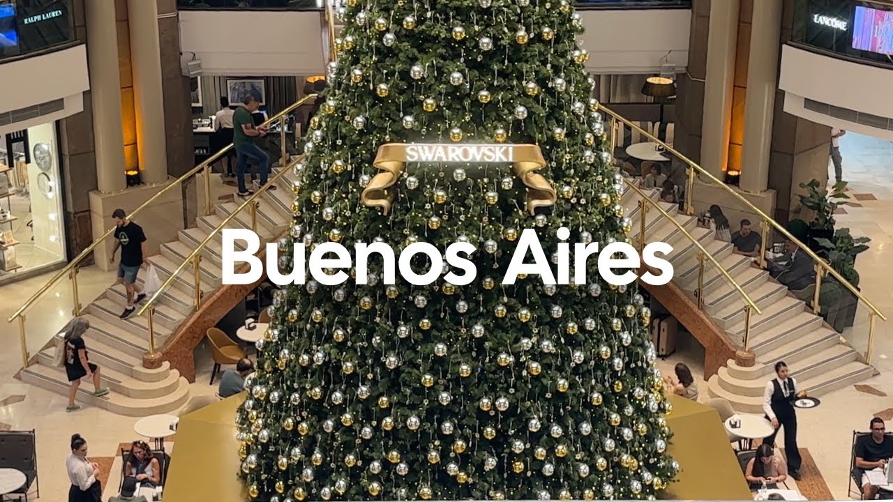 Luces de Navidad en Buenos Aires | Galerías emblemáticas | Cafeterías | Calle Florida | Vlog