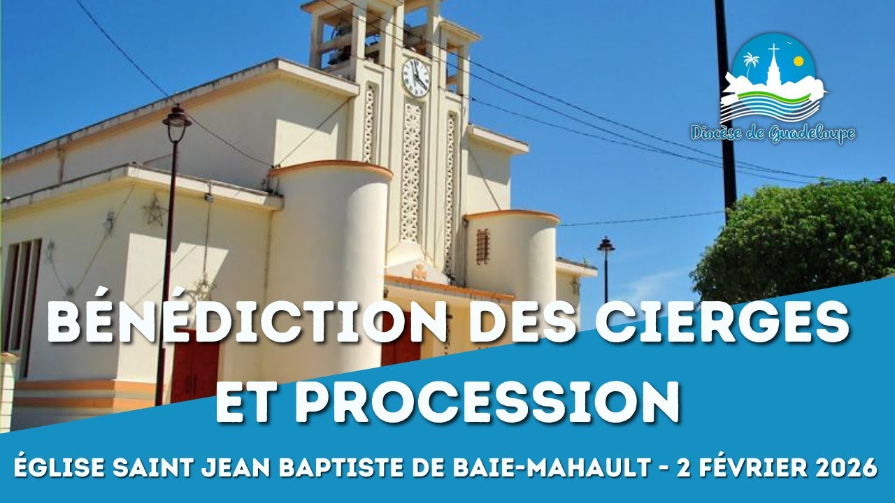 Bénédiction des cierges et procession de la Chandeleur à Baie-Mahault (02/02/26)